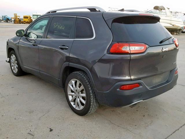 1C4PJLDB7GW157847 - 2016 JEEP CHEROKEE L GRAY photo 3