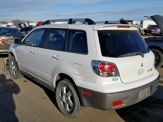 JA4LZ41G03U100340 - 2003 MITSUBISHI OUTLANDER WHITE photo 3