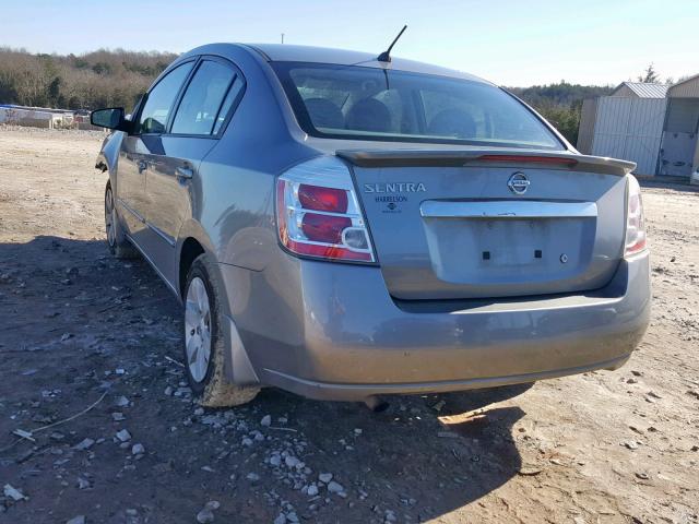 3N1AB6AP5CL652393 - 2012 NISSAN SENTRA 2.0 GRAY photo 3