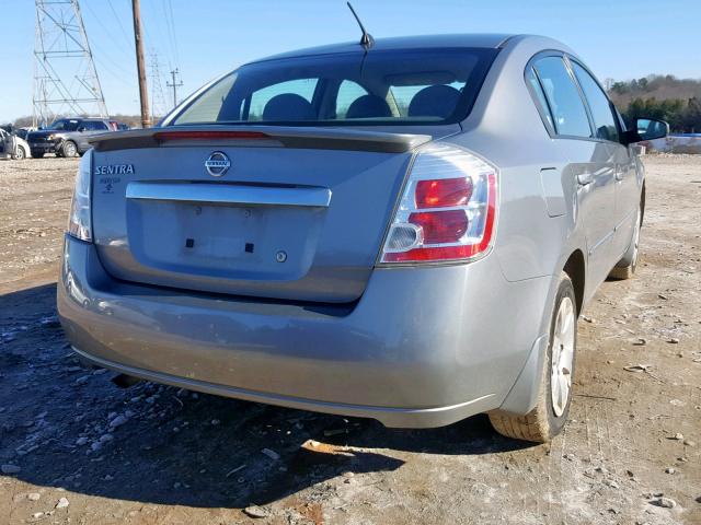 3N1AB6AP5CL652393 - 2012 NISSAN SENTRA 2.0 GRAY photo 4