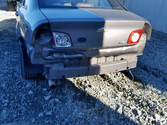 1G1ZC5E06A4128623 - 2010 CHEVROLET MALIBU 1LT GRAY photo 9