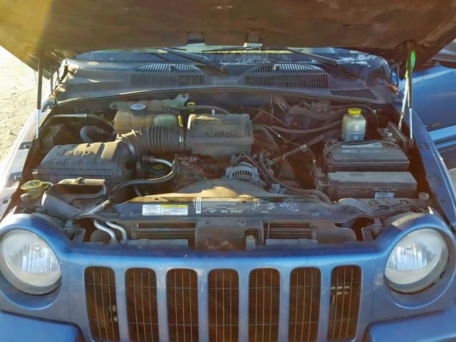 1J4GL58K33W623830 - 2003 JEEP LIBERTY LI BLUE photo 7