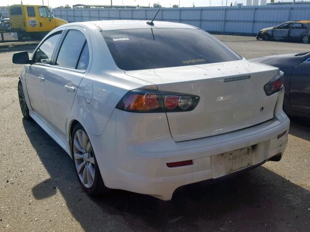 JA32V6FV4BU045985 - 2011 MITSUBISHI LANCER RAL WHITE photo 3