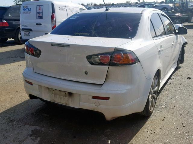 JA32V6FV4BU045985 - 2011 MITSUBISHI LANCER RAL WHITE photo 4