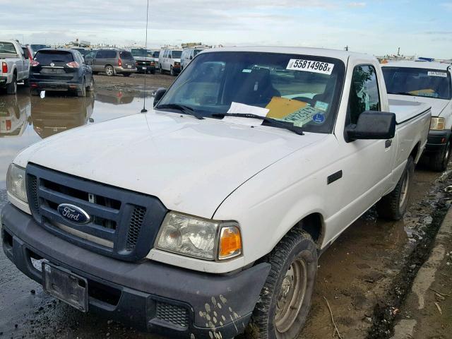 1FTYR10D16PA30318 - 2006 FORD RANGER WHITE photo 2