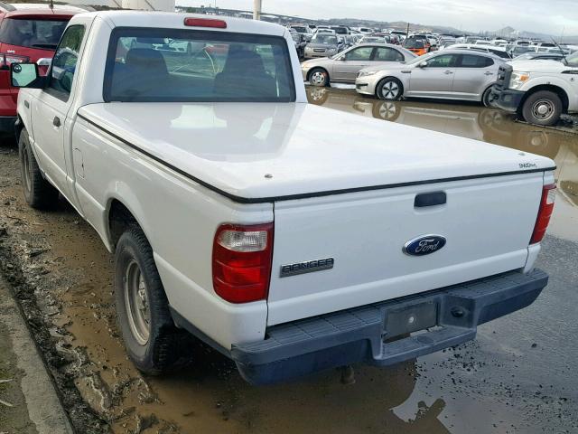 1FTYR10D16PA30318 - 2006 FORD RANGER WHITE photo 3