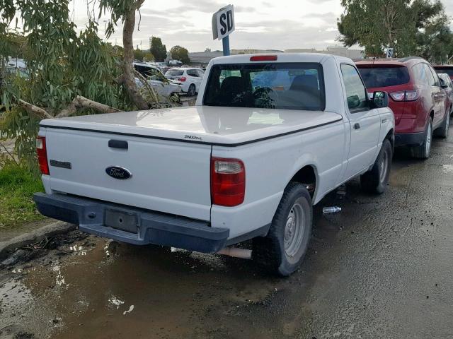 1FTYR10D16PA30318 - 2006 FORD RANGER WHITE photo 4