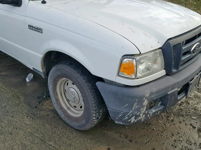 1FTYR10D16PA30318 - 2006 FORD RANGER WHITE photo 9