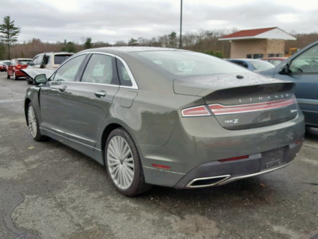 3LN6L5F98HR623409 - 2017 LINCOLN MKZ RESERV GRAY photo 3