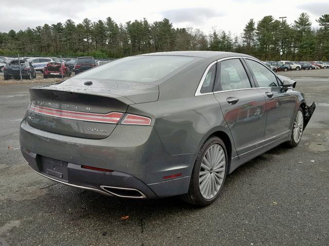 3LN6L5F98HR623409 - 2017 LINCOLN MKZ RESERV GRAY photo 4