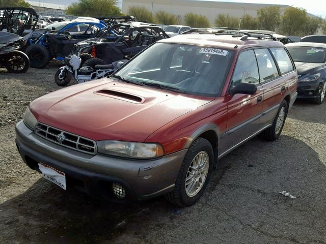 4S3BG6852V7647764 - 1997 SUBARU LEGACY OUT MAROON photo 2