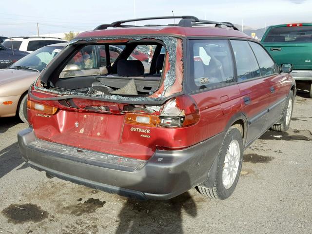 4S3BG6852V7647764 - 1997 SUBARU LEGACY OUT MAROON photo 4