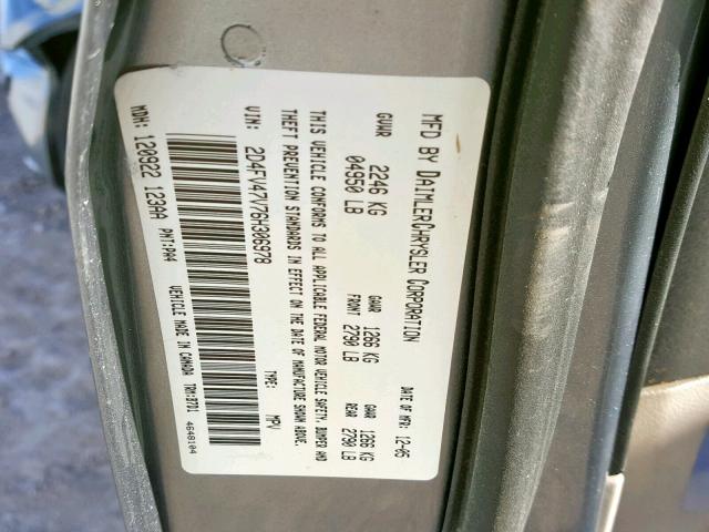 2D4FV47V76H306978 - 2006 DODGE MAGNUM SXT SILVER photo 10