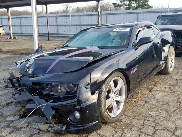 2G1FK1EJ5C9122559 - 2012 CHEVROLET CAMARO 2SS BLACK photo 2