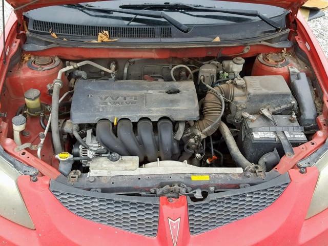 5Y2SL62893Z480013 - 2003 PONTIAC VIBE RED photo 7