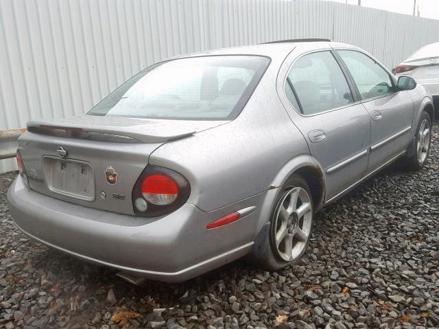 JN1CA31DX1T604946 - 2001 NISSAN MAXIMA GXE GRAY photo 4