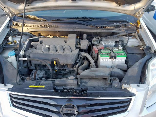 3N1AB6AP8BL731085 - 2011 NISSAN SENTRA 2.0 SILVER photo 7