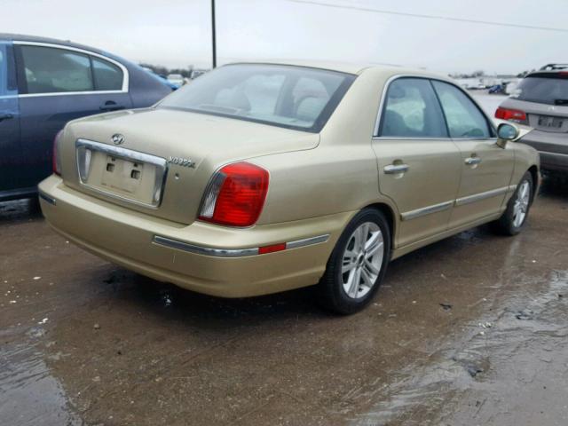 KMHFU45E34A274721 - 2004 HYUNDAI XG 350 GOLD photo 4