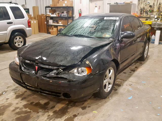 1G2NE52EX5M105534 - 2005 PONTIAC GRAND AM S BLACK photo 2