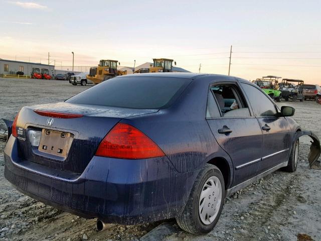 1HGCM56136A072765 - 2006 HONDA ACCORD VAL BLUE photo 4