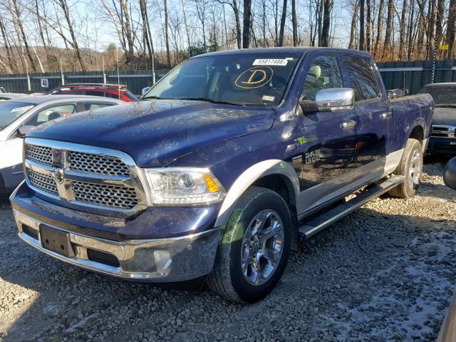 1C6RR7VT9ES360847 - 2014 RAM 1500 LARAM BLUE photo 2