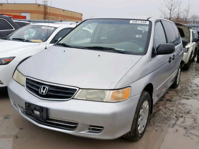 2HKRL18572H006419 - 2002 HONDA ODYSSEY LX SILVER photo 2