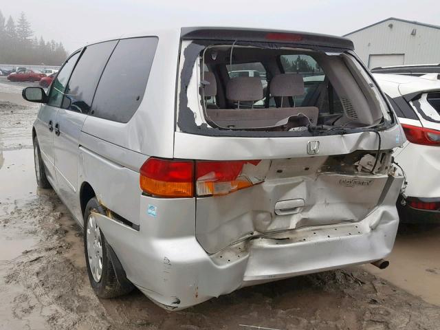 2HKRL18572H006419 - 2002 HONDA ODYSSEY LX SILVER photo 3