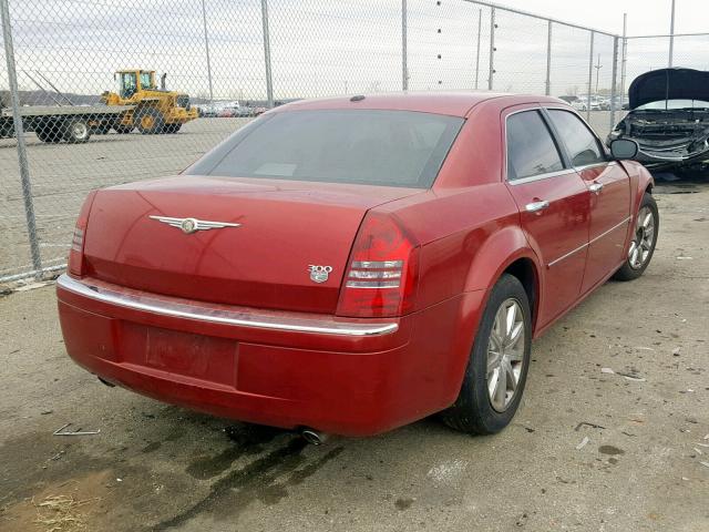 2C3KA63H97H616199 - 2007 CHRYSLER 300C RED photo 4