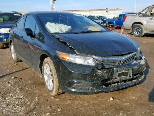 2HGFB2F92CH506615 - 2012 HONDA CIVIC EXL BLACK photo 1