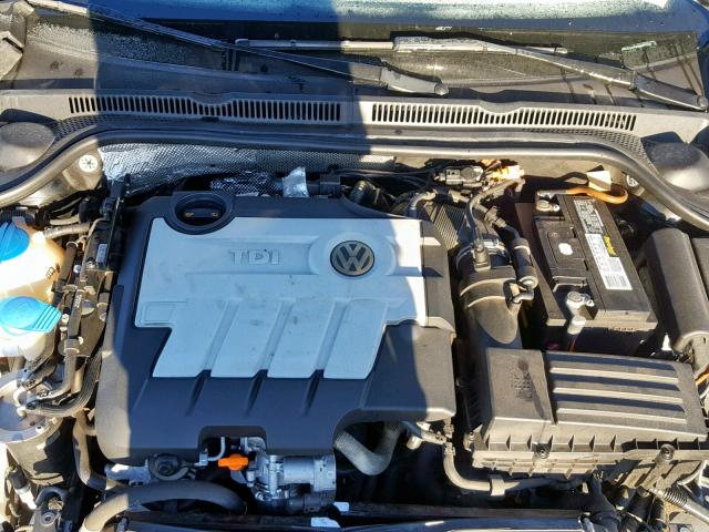 3VWLL7AJ3BM041823 - 2011 VOLKSWAGEN JETTA TDI BLACK photo 7