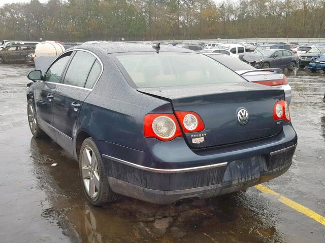 WVWAK73C68E061090 - 2008 VOLKSWAGEN PASSAT KOM BLUE photo 3