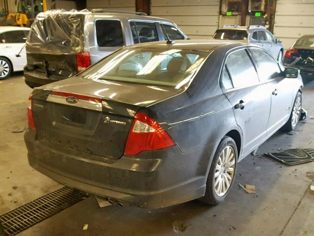 3FADP0L35AR133136 - 2010 FORD FUSION HYB BLACK photo 4