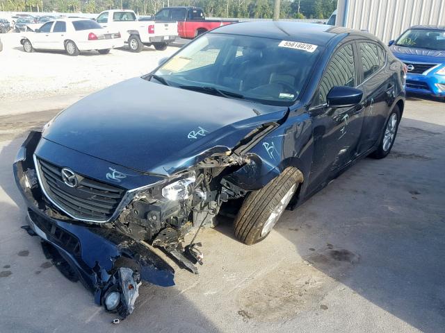 3MZBM1V79FM178954 - 2015 MAZDA 3 TOURING BLUE photo 2