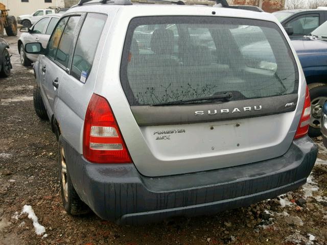 JF1SG63684H737967 - 2004 SUBARU FORESTER 2 GRAY photo 3