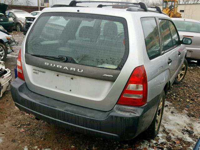 JF1SG63684H737967 - 2004 SUBARU FORESTER 2 GRAY photo 4