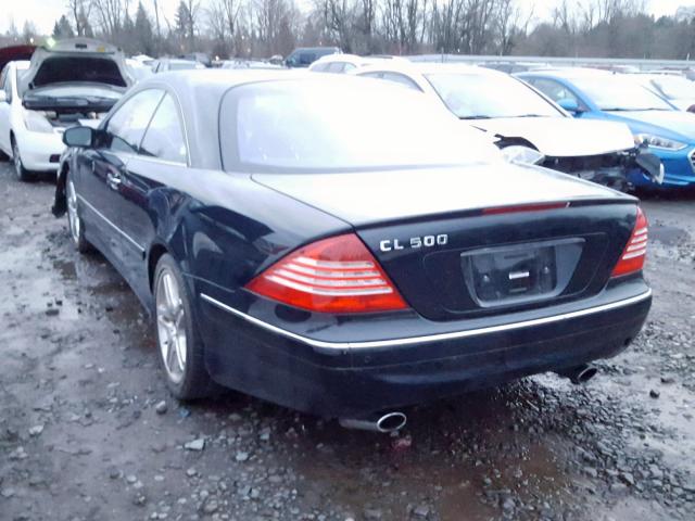 WDBPJ75J36A047739 - 2006 MERCEDES-BENZ CL 500 BLACK photo 3