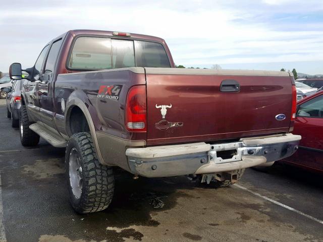 1FTSW31P44EA49036 - 2004 FORD F350 SRW S MAROON photo 3