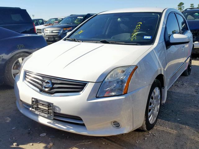 3N1AB6AP9CL754117 - 2012 NISSAN SENTRA 2.0 WHITE photo 2