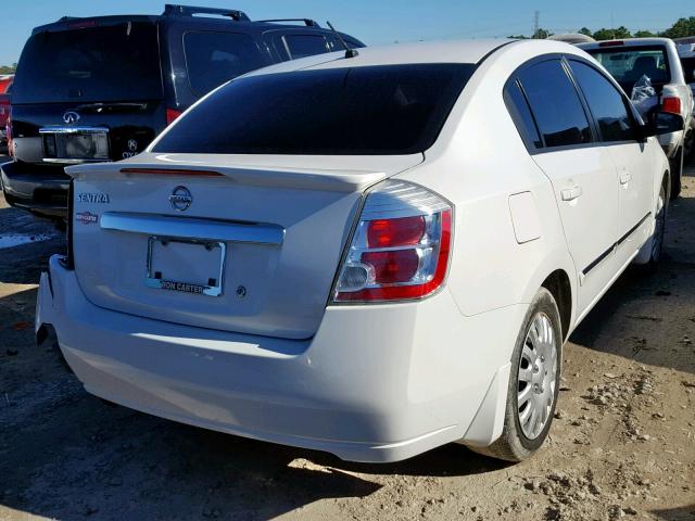 3N1AB6AP9CL754117 - 2012 NISSAN SENTRA 2.0 WHITE photo 4