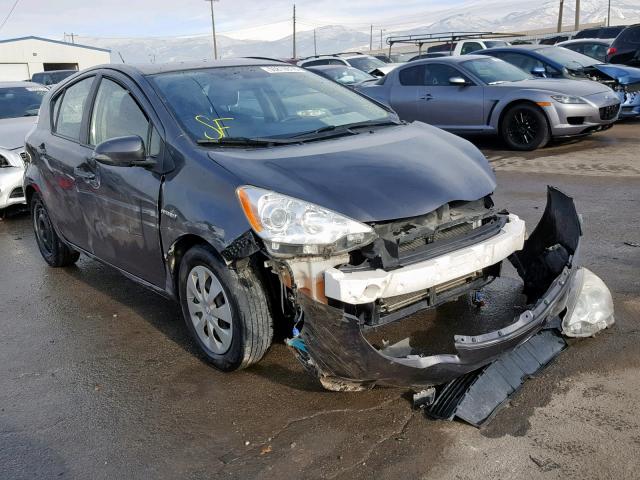 JTDKDTB37E1559987 - 2014 TOYOTA PRIUS C CHARCOAL photo 1