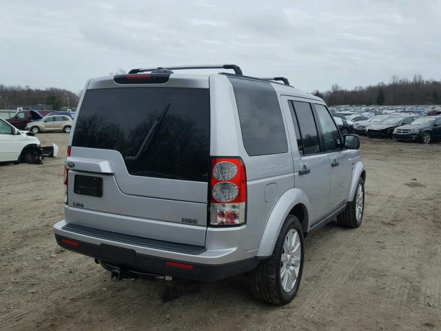 SALAK2D47CA607219 - 2012 LAND ROVER LR4 HSE LU SILVER photo 4