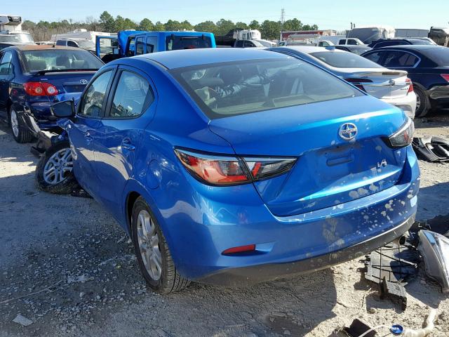 3MYDLBZV7GY113934 - 2016 TOYOTA SCION IA BLUE photo 3