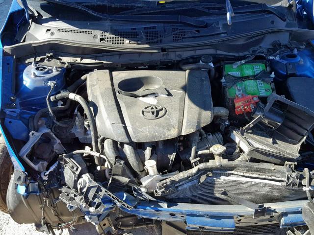 3MYDLBZV7GY113934 - 2016 TOYOTA SCION IA BLUE photo 7