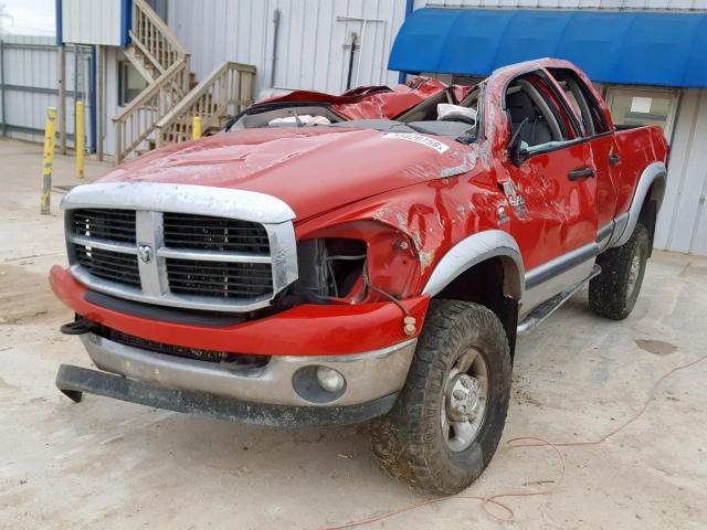 3D7KS28C17G719654 - 2007 DODGE RAM 2500 S Կարմիր լուսանկար 2