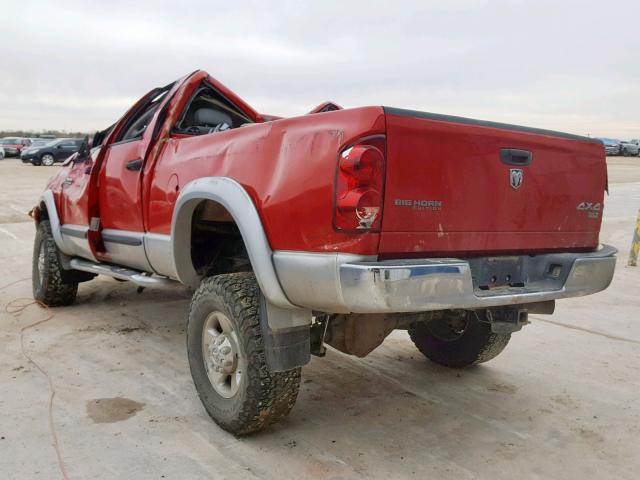 3D7KS28C17G719654 - 2007 DODGE RAM 2500 S Կարմիր լուսանկար 3