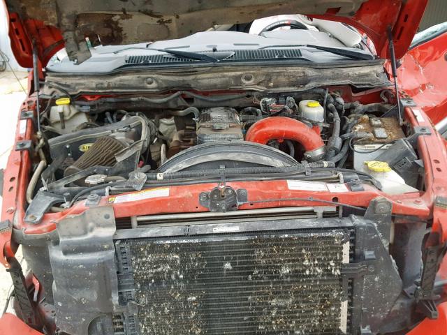 3D7KS28C17G719654 - 2007 DODGE RAM 2500 S Կարմիր լուսանկար 7