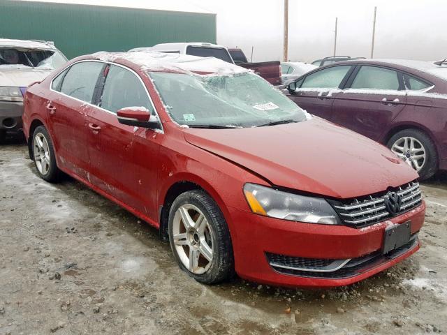 1VWBV7A31FC067500 - 2015 VOLKSWAGEN PASSAT SE RED photo 1