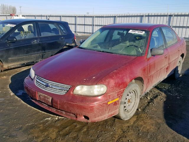 1G1ND52F54M637577 - 2004 CHEVROLET CLASSIC RED photo 2