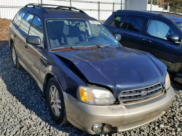 4S3BH675727644272 - 2002 SUBARU LEGACY OUT BLUE photo 1