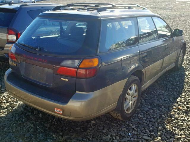 4S3BH675727644272 - 2002 SUBARU LEGACY OUT BLUE photo 4